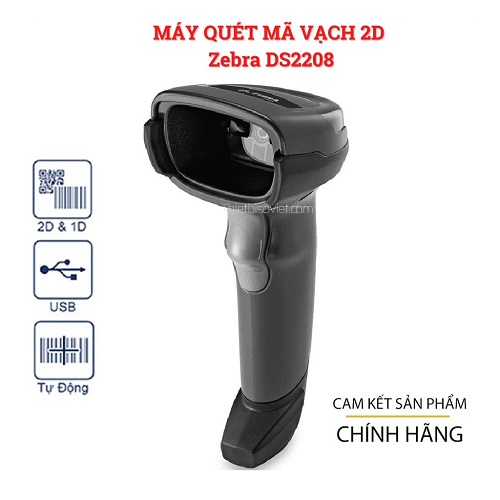Máy đọc mã vạch 2D Zebra DS2208