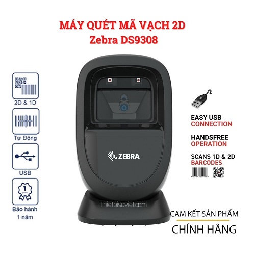 Máy quét mã vạch 2D Zebra DS 9308