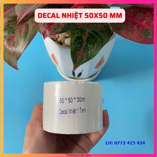 Decal nhiệt 50x50 mm