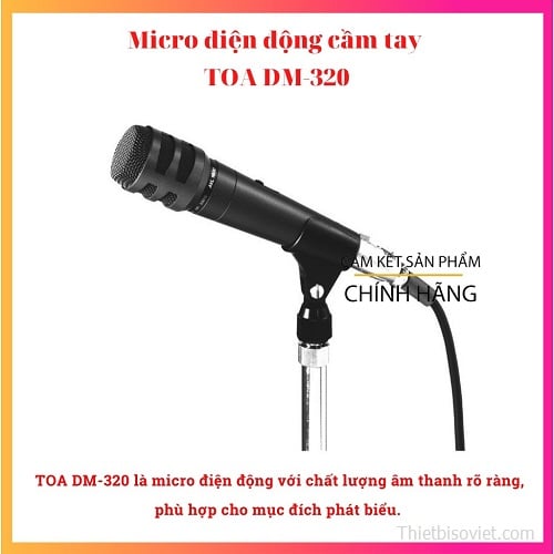 Micro điện động cầm tay TOA DM-320