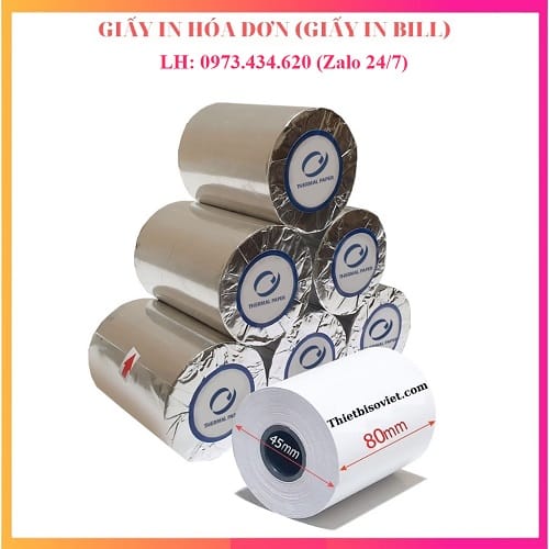Phân phối giấy in hóa đơn K80 tại quận 4 – TP.HCM