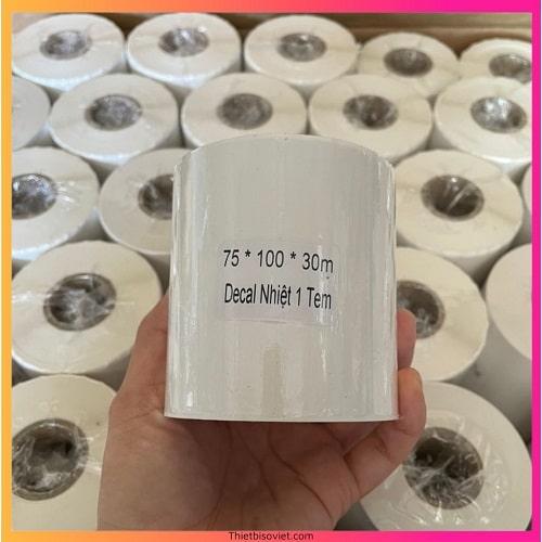 Decal nhiệt 75x100 - Decal in đơn hàng khổ A7