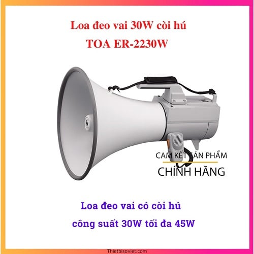 Loa phát thanh đeo vai có còi hụ TOA ER-2230W