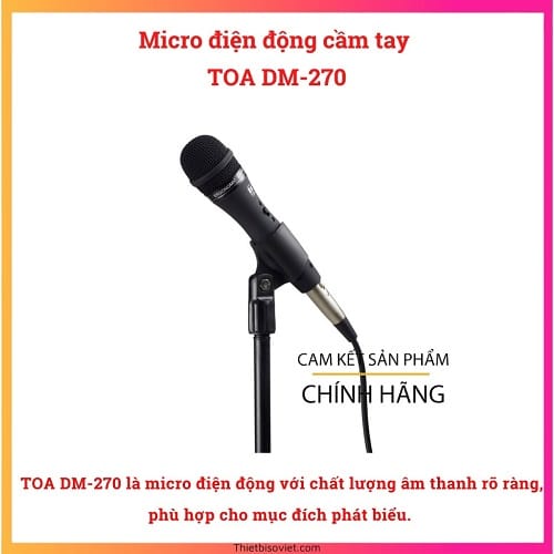 Micro điện động cầm tay TOA DM-270