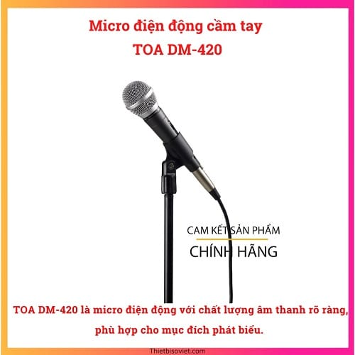 Micro điện động cầm tay TOA DM-420