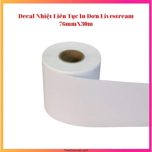 giấy in hóa đơn bóc dán - decal nhiệt liên tục K80 