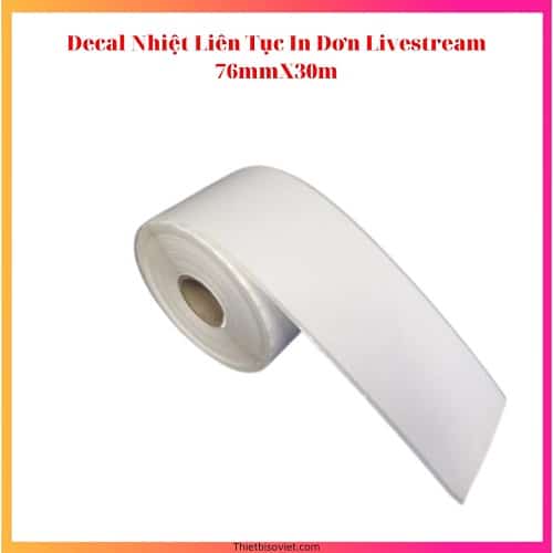 giấy in hóa đơn bóc dán - decal nhiệt liên tục K80 