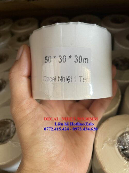 Decal nhiệt 50x30