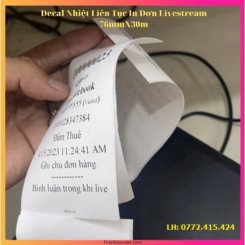 Giấy in hóa đơn bóc dán