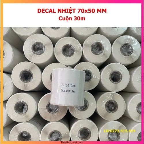 Decal nhiệt 70x50 mm- Decal nhiệt 7x5 cm