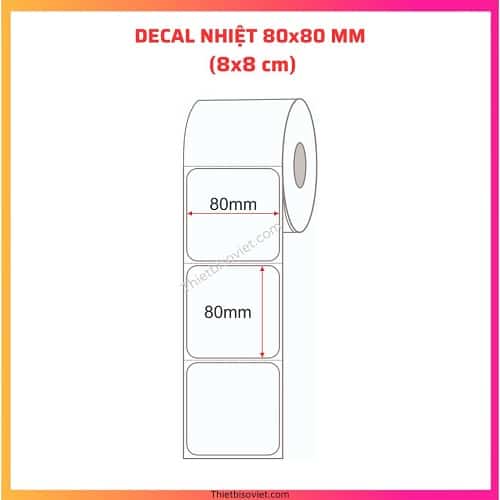 Decal nhiệt 80×80 mm – Giấy in mã vận đơn của dịch vụ Giao Hàng Nhanh