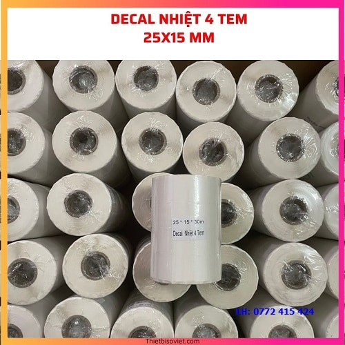 Tem nhãn 25x15 mm