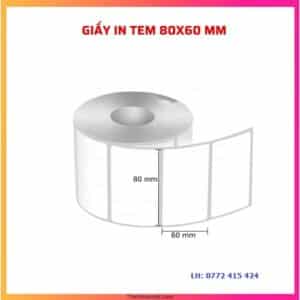 Giấy in mã vạch  80×60 mm giá rẻ, chất lượng cao – Phân phối toàn quốc