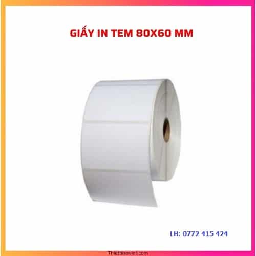 Giấy in tem 80x60 mm