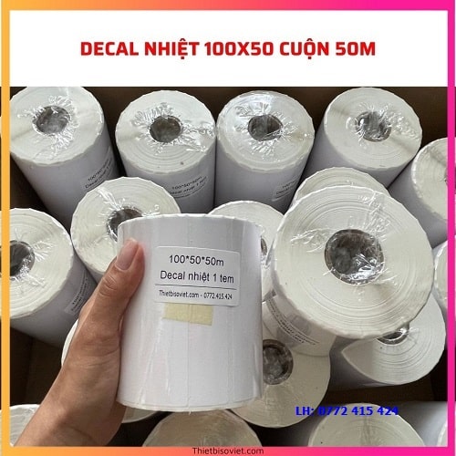 Giấy Decal Nhiệt 100x50mm tại Phường An Nhơn, Gò Vấp