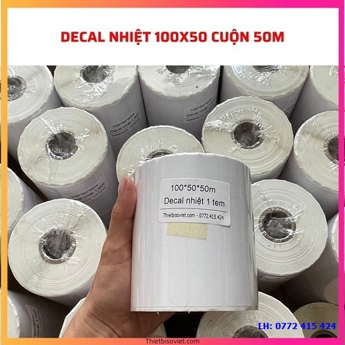 Giấy Decal Nhiệt 100x50mm tại Phường Sài Gòn, Quận 1, TPHCM