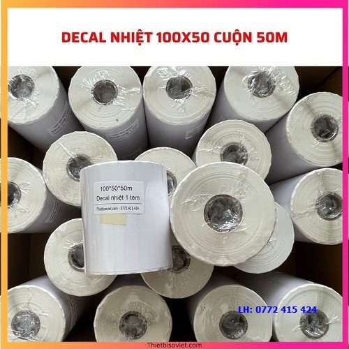Decal nhiệt 100mm x 50mm Decal nhiệt 10x5cm