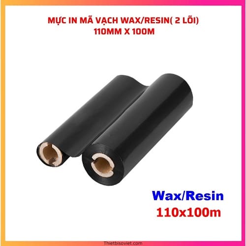 Ruy băng Wax in mã vạch 110mmx100m