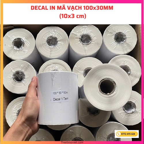 Giấy in nhãn mã vạch 100x30mm tại Phường 26, Quận Bình Thạnh
