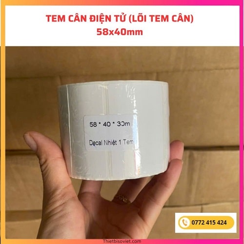Tem cân điện tử 58x40mm