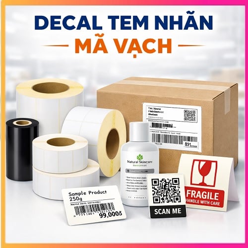 Giấy In Tem Nhãn Mã Vạch – Giải Pháp Quản Lý Sản Phẩm Kho Vận Hiệu Quả